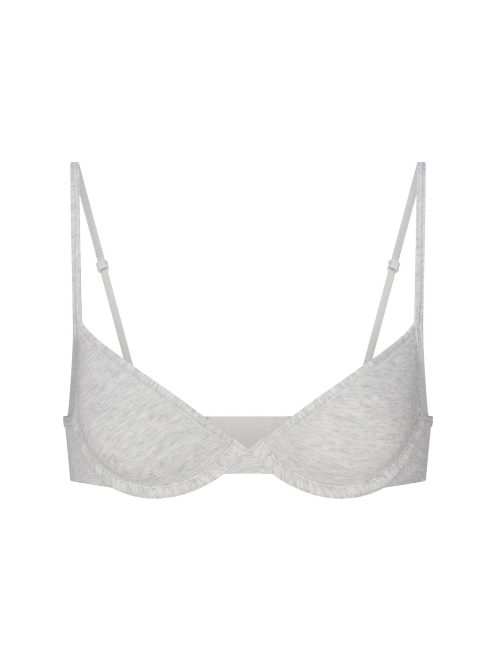 SKIMS Light Gray Unlined Underwire Bra